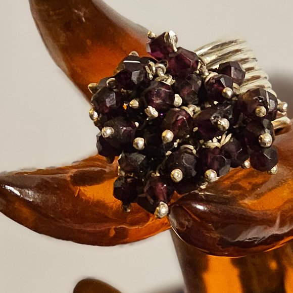 Amethyst Bead cocktail ring - Picture 1 of 7